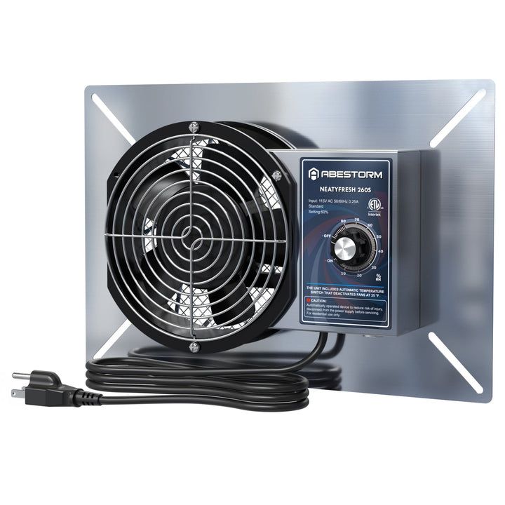 Abestorm 260CFM Crawlspace Ventilator Fan | NeatyFresh 260S