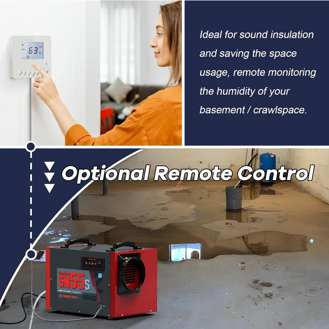 Abestorm 120 PPD Crawl Space Dehumidifier with Drain Hose | Guardian SN55S | Energy Star Certified