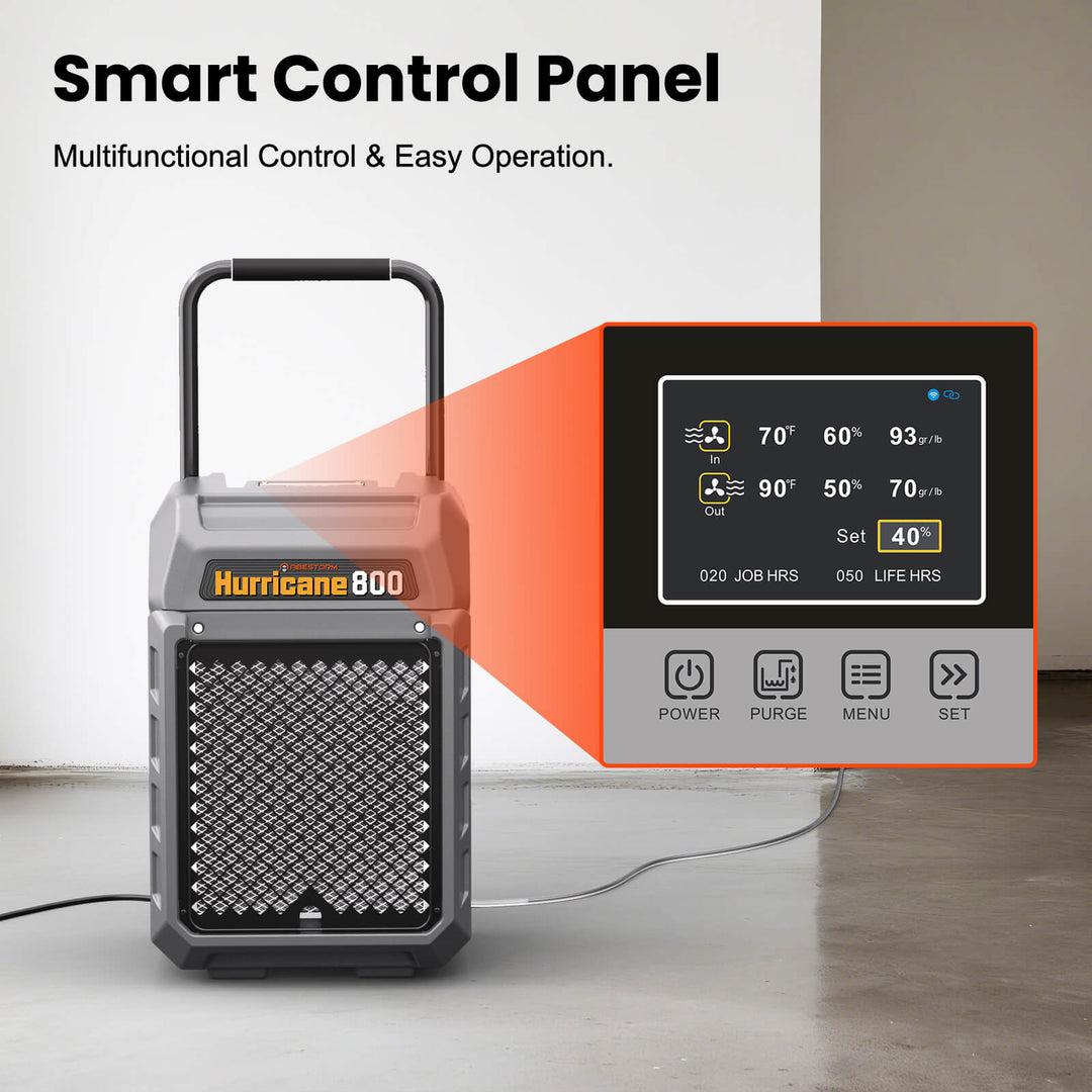 Abestorm 170 PPD 2,100 Sq.Ft Commercial Dehumidifier with Pump and Drain Hose | Hurricane 800