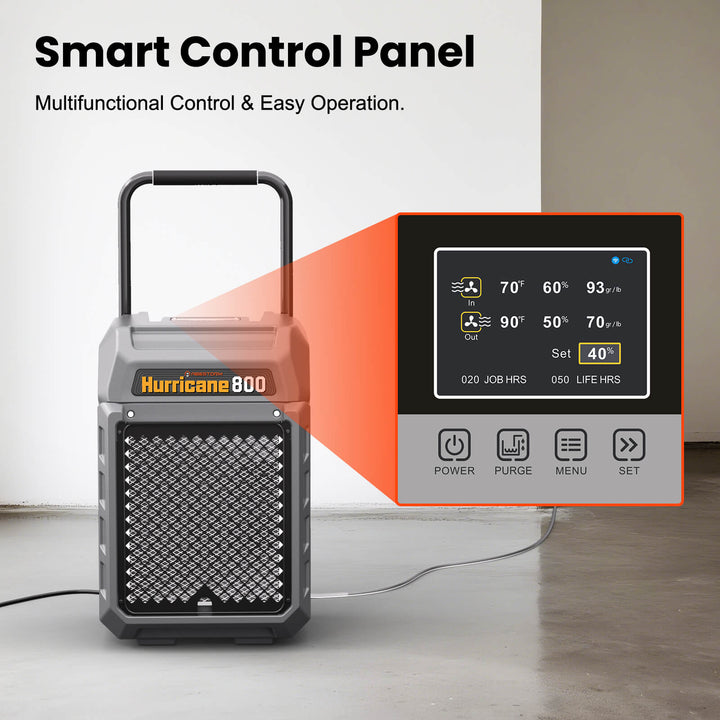 Abestorm 170 PPD 2,100 Sq.Ft Commercial Dehumidifier with Pump and Drain Hose | Hurricane 800