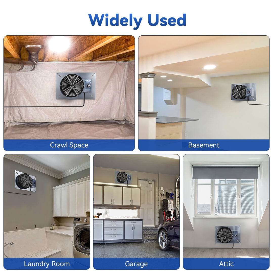 Abestorm 540CFM Crawlspace Ventilator Fan | NeatyFresh 540S