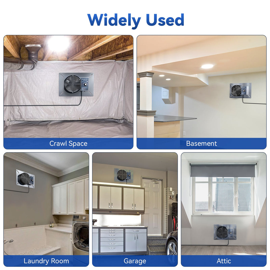 Abestorm 260CFM Crawlspace Ventilator Fan | NeatyFresh 260S