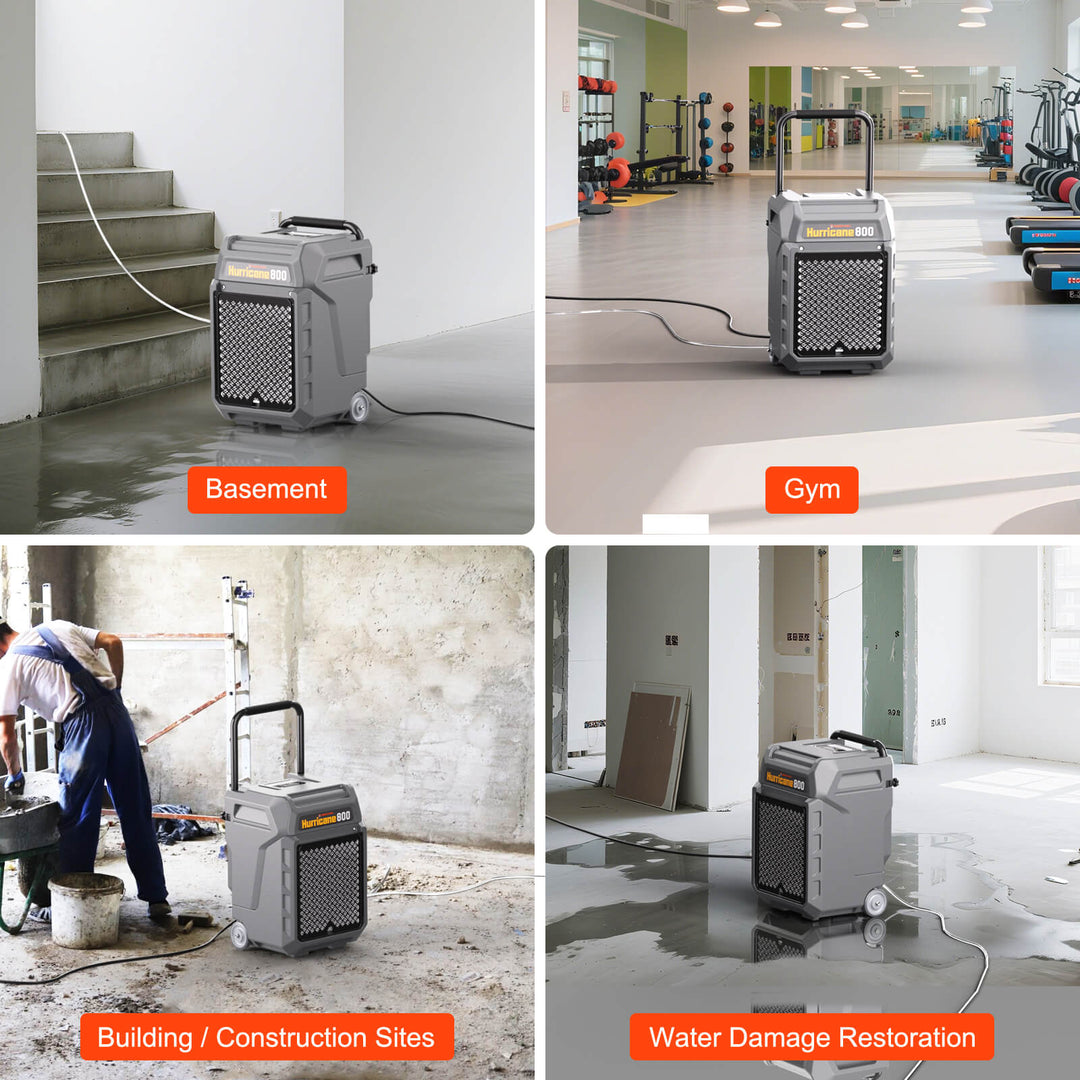 Abestorm 170 PPD 2,100 Sq.Ft Commercial Dehumidifier with Pump and Drain Hose | Hurricane 800