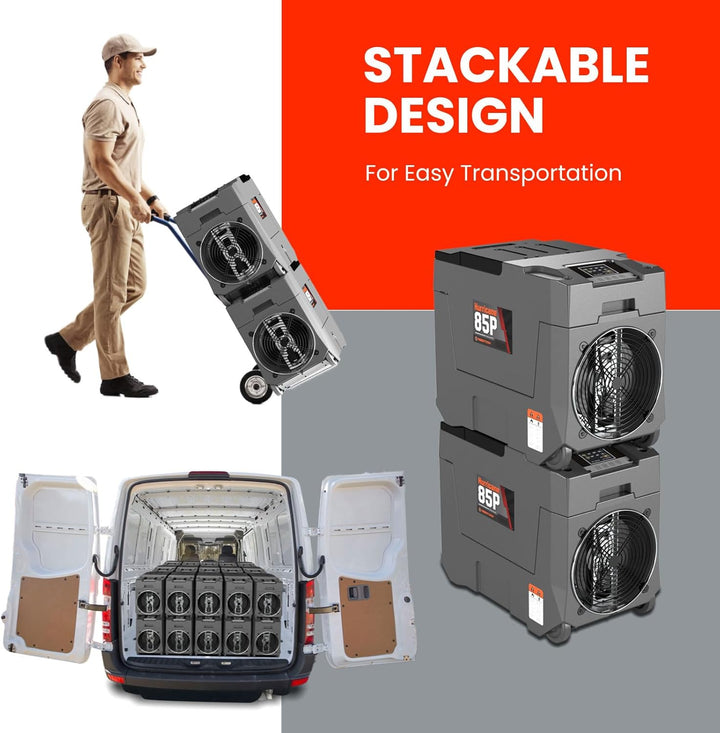 Abestorm 180 PPD 2,300 Sq.Ft Commercial Dehumidifiers with Pump and Drain Hose | Hurricane 85P