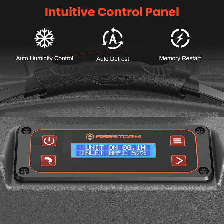 Abestorm 180 PPD 2,300 Sq.Ft Commercial Dehumidifier with Pump and Drain Hose | Hurricane LGR85