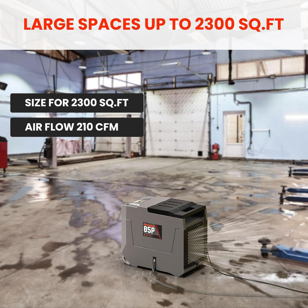 Abestorm 180 PPD 2,300 Sq.Ft Commercial Dehumidifiers with Pump and Drain Hose | Hurricane 85P