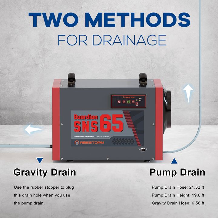 Abestorm 120 PPD Crawl Space Dehumidifier with Pump and Drain Hose | Guardian SNS65