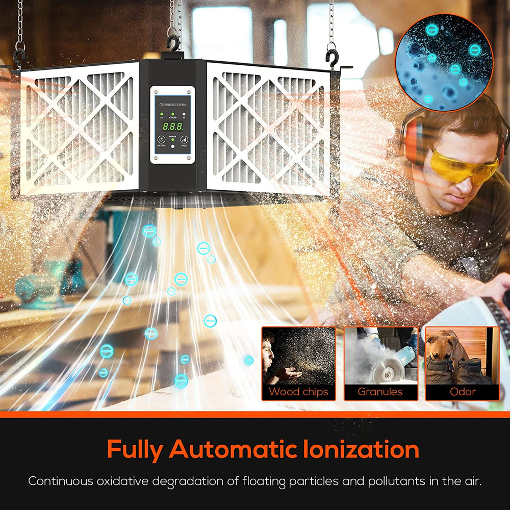 Abestorm 360 Degree Intake Air Filtration System Woodworking | DecDust 1350IG