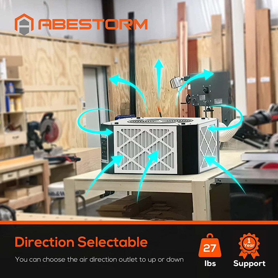 Abestorm 360 Degree Intake Air Filtration System Woodworking | DecDust 1350IG