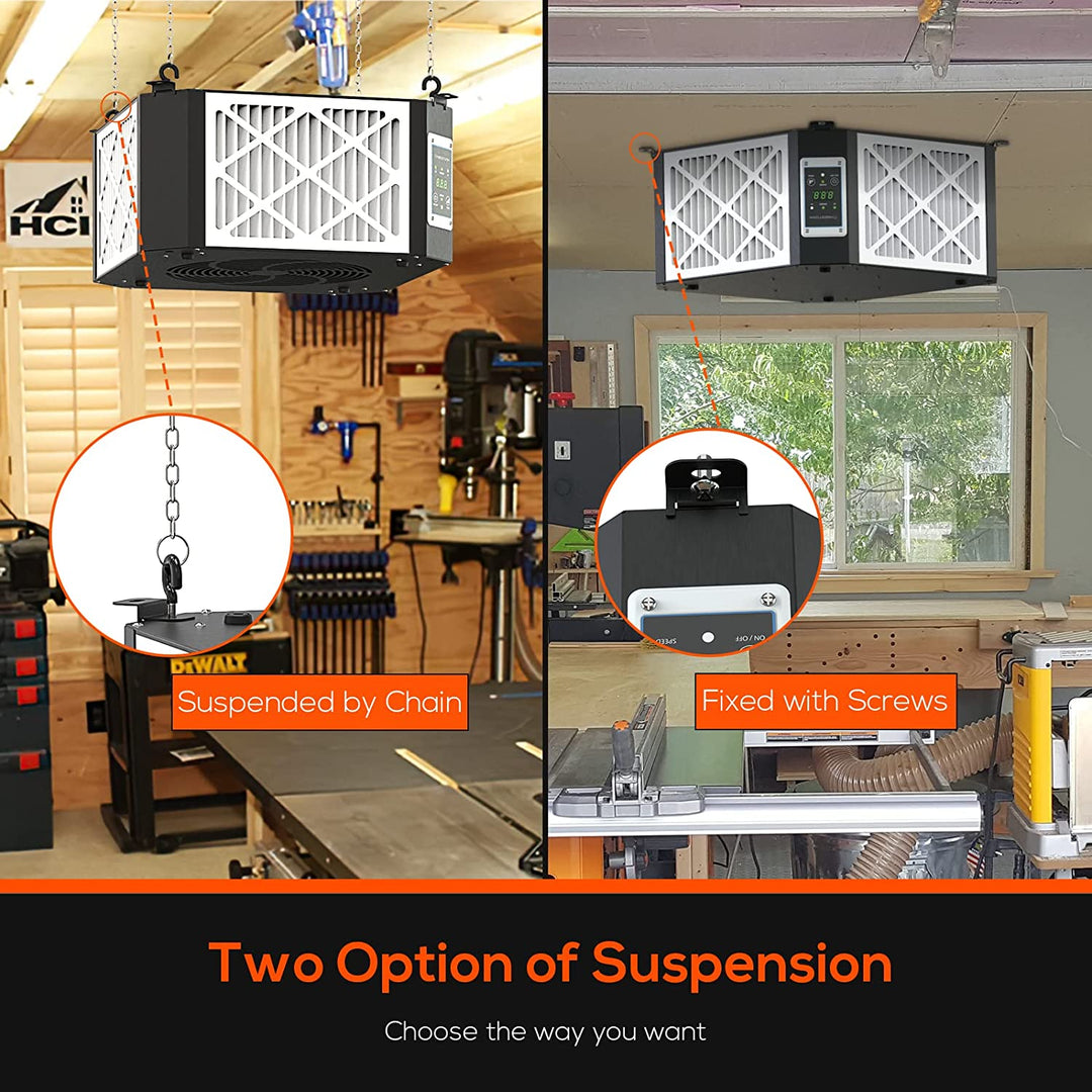 Abestorm 360 Degree Intake Air Filtration System Woodworking | DecDust 1350IG