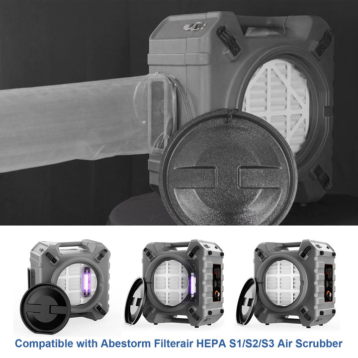 Abestorm Industry Lay Flat Poly Ducting (12.4 Inch x 16.4 Feet, Outlet)