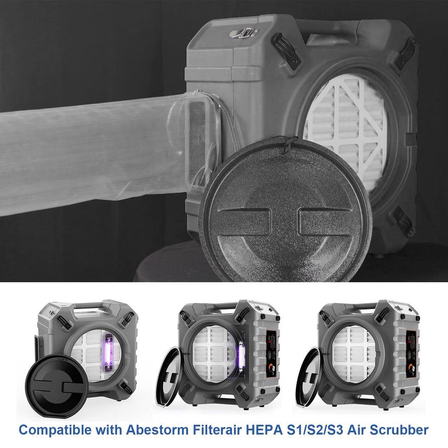 Abestorm Industry Lay Flat Poly Ducting (12.4 Inch x 16.4 Feet, Outlet)