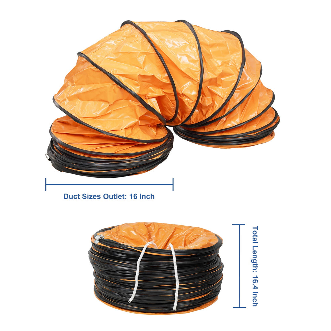 Abestorm 16" PVC Flexible Duct Hose