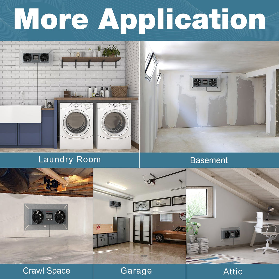 Abestorm NeatyFresh Pro Crawlspace Ventilation Fan