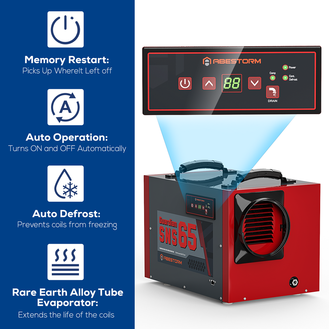 Abestorm 120 PPD Crawl Space Dehumidifier with Pump and Drain Hose | Guardian SNS65