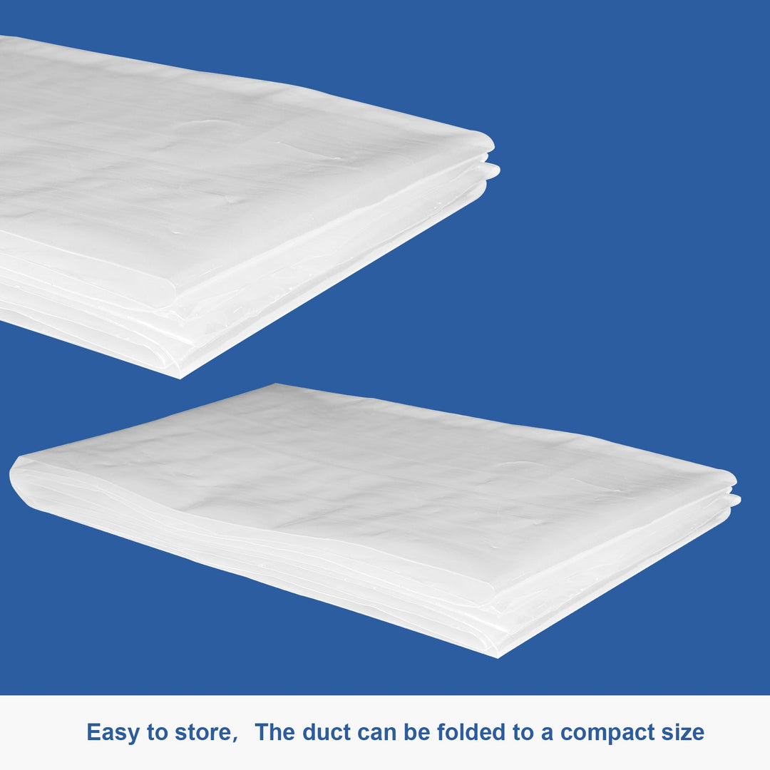 Abestorm Industry Lay Flat Poly Ducting (12.4 Inch x 16.4 Feet, Outlet)