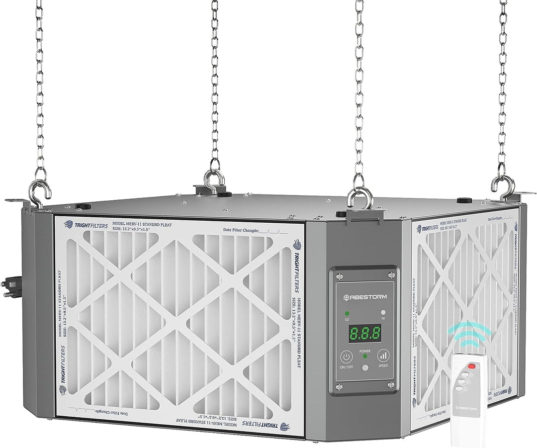 Abestorm 360 Degree Intake Air Filtration System Woodworking | DecDust 1350 Gray