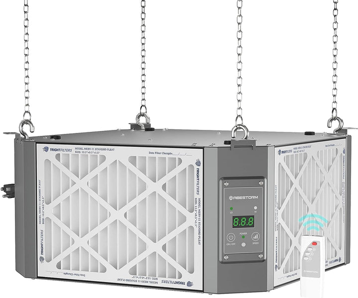 Abestorm 360 Degree Intake Air Filtration System Woodworking | DecDust 1350 Gray