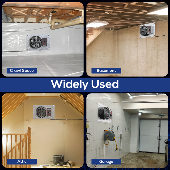 Abestorm 260CFM Crawlspace Ventilation Fan | NeatyFresh 260