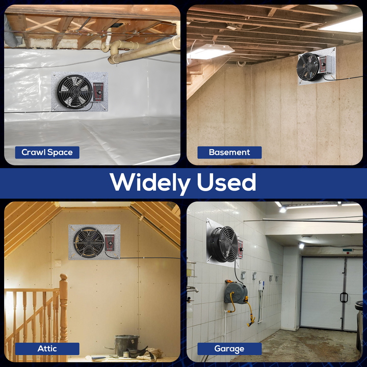 Abestorm 540CFM Crawlspace Ventilation Fan | NeatyFresh 540