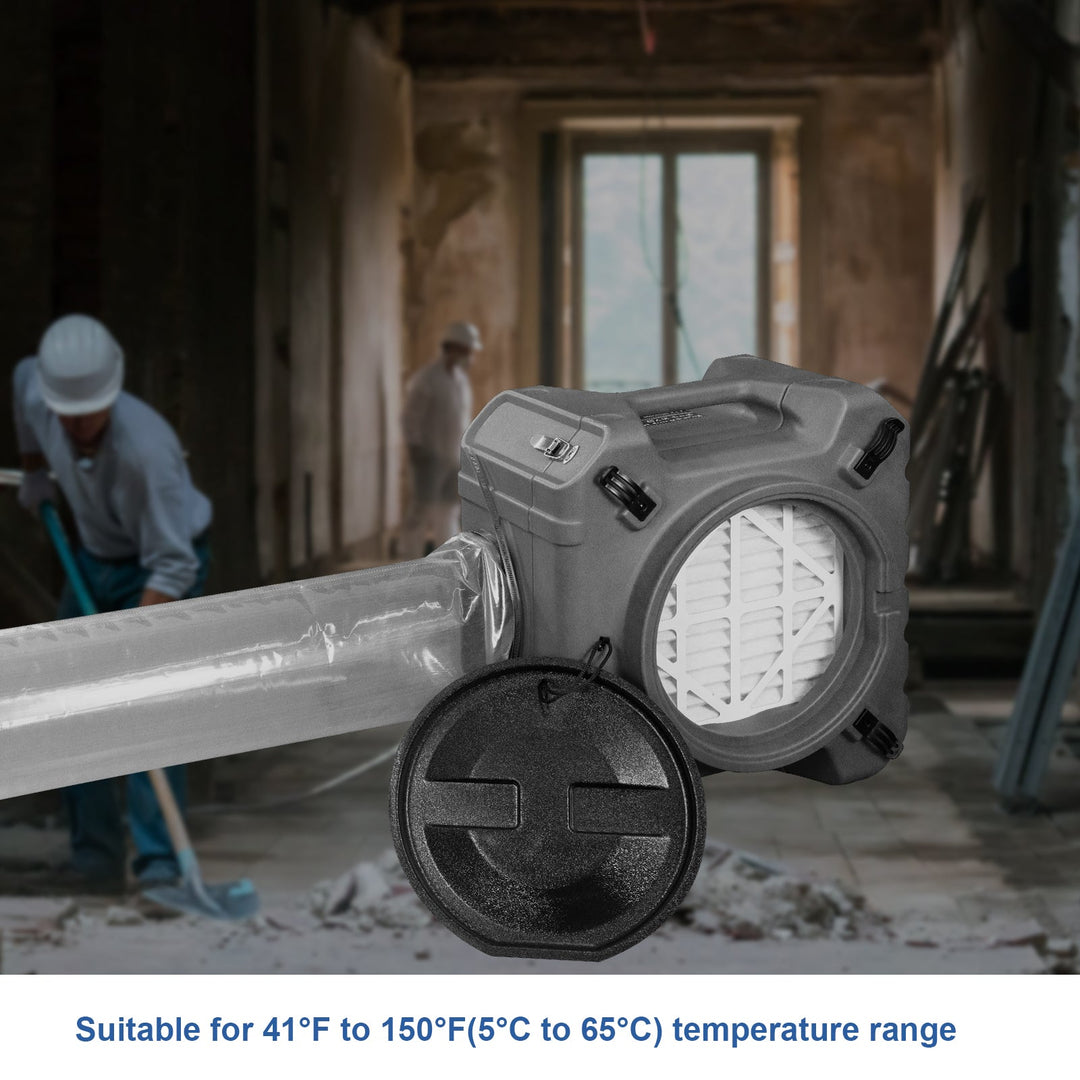 Abestorm Industry Lay Flat Poly Ducting (12.4 Inch x 16.4 Feet, Outlet)