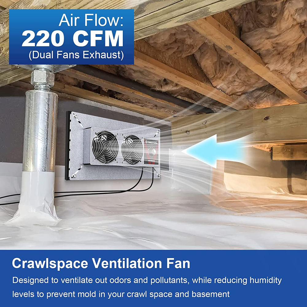 Abestorm NeatyFresh Max Crawlspace Ventilation Fan