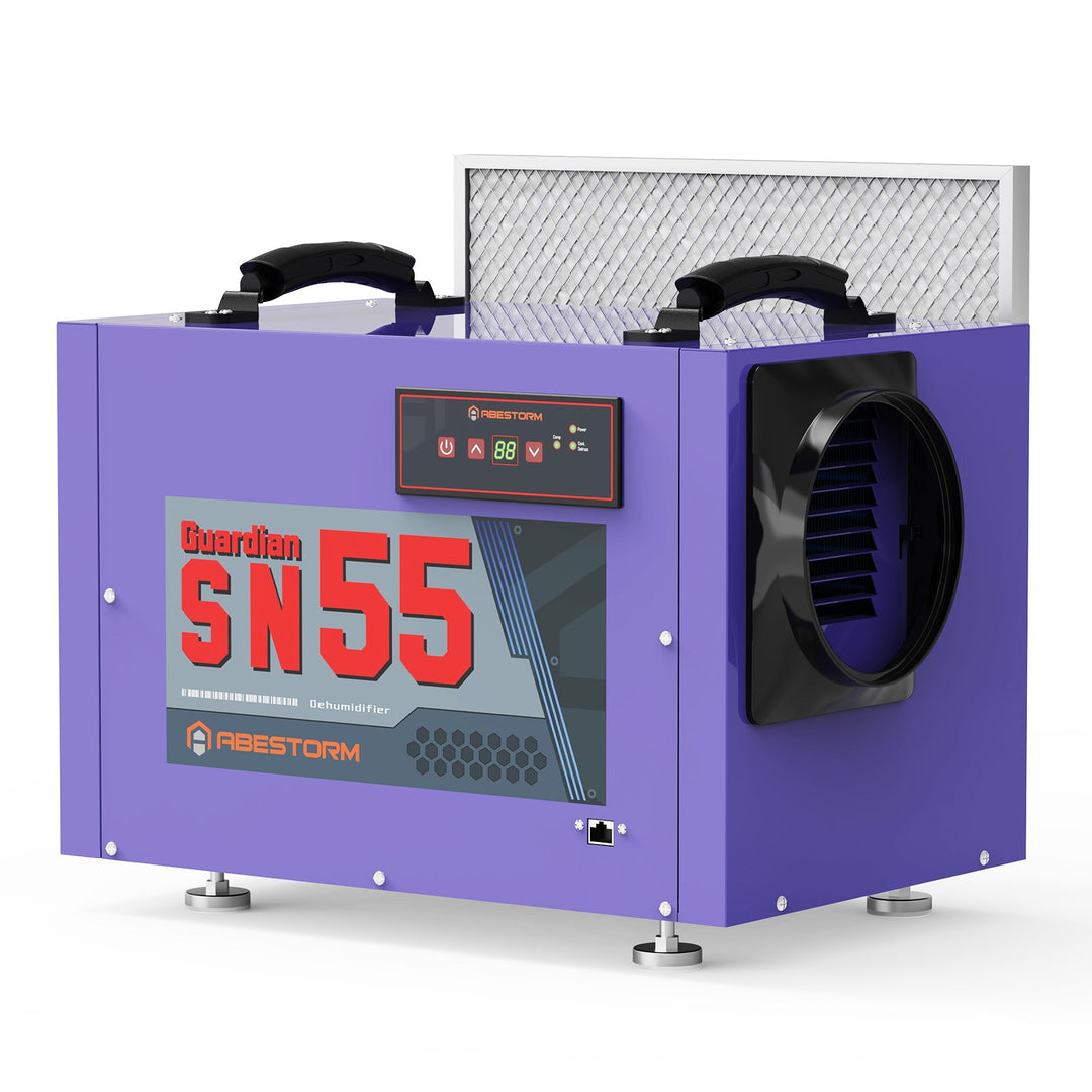 Abestorm 113 PPD Crawl Space Dehumidifier with Drain Hose(Purple) | Guardian SN55