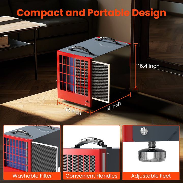 Abestorm 198 PPD Crawl Space Dehumidifier with Pump and Drain Hose | Guardian SNS90 | Energy Star Certified