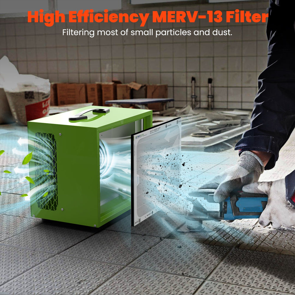 Abestorm 780 CFM Portable Air Filtration System For Woodworking Shops | ‎DecDust 780S