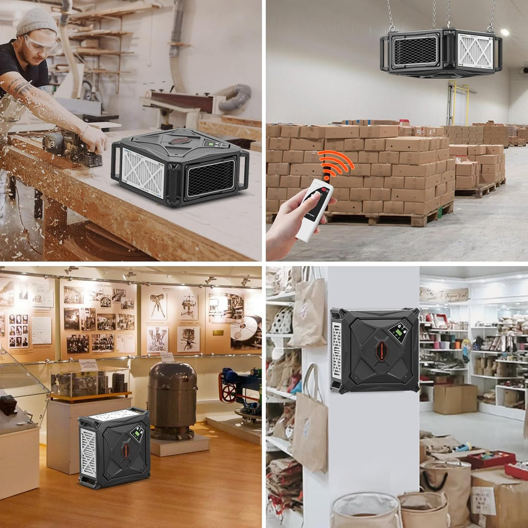 Abestorm 3-side Air Intake Air Filtration System for Woodworking | DecDust 780