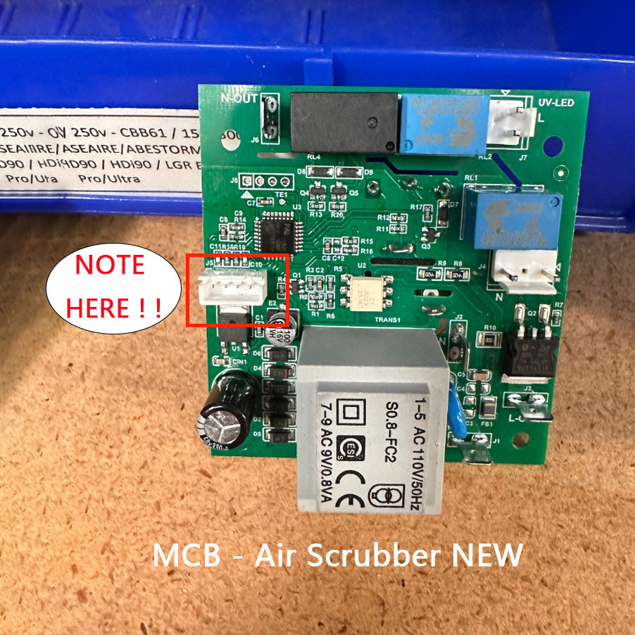 Main Control Board with Speed Control Knob - Air Scrubbers