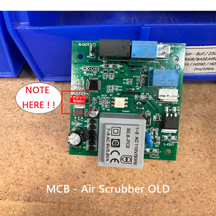 Main Control Board with Speed Control Knob - Air Scrubbers