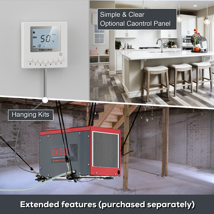 Abestorm 70 PPD Crawl Space Dehumidifiers with Pump and Drain Hose | Guardian SN35P | Energy Star Certified