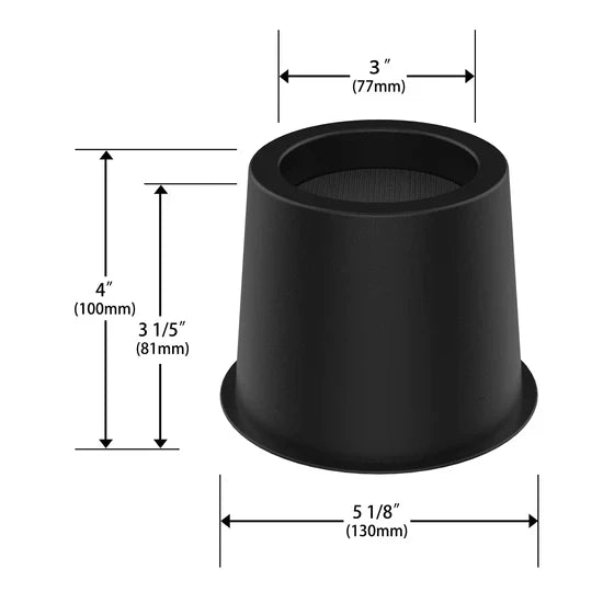 4 Inch Dehumidifier Lift, Heavy Duty Dehumidifier Lift, 4 Piece, Black