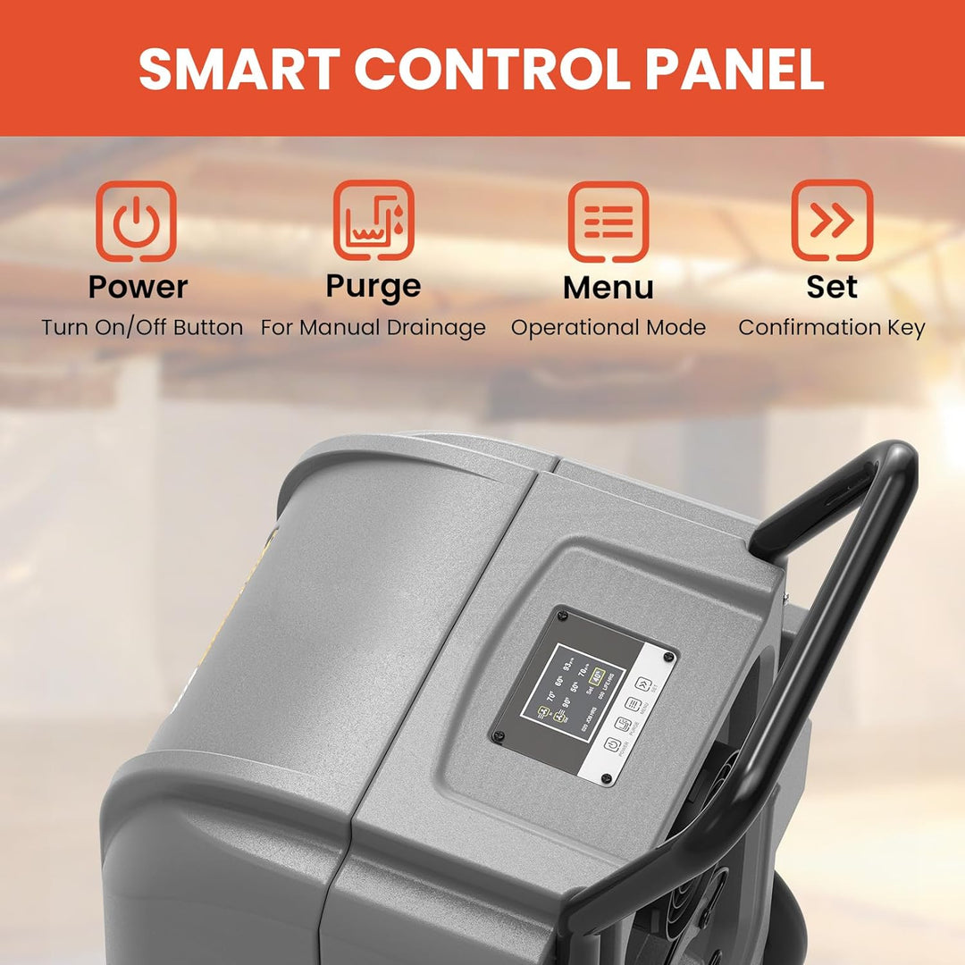 Abestorm 190 PPD 2,600 Sq.Ft Commercial Dehumidifier with Pump and Drain Hose | Hurricane 900